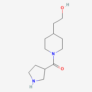(4-(2-Hydroxyethyl)piperidin-1-yl)(pyrrolidin-3-yl)methanone