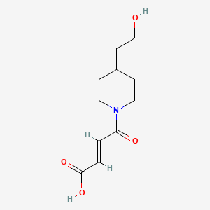 (E)-4-(4-(2-hydroxyethyl)piperidin-1-yl)-4-oxobut-2-enoic acid