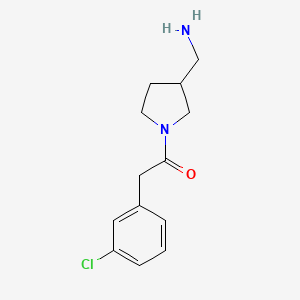 1-(3-(Aminomethyl)pyrrolidin-1-yl)-2-(3-chlorophenyl)ethan-1-one