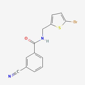 n-((5-Bromothiophen-2-yl)methyl)-3-cyanobenzamide