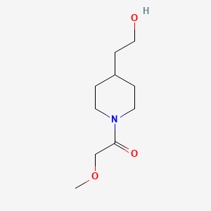 molecular formula C10H19NO3 B1490100 1-(4-(2-Hydroxyethyl)piperidin-1-yl)-2-methoxyethan-1-one CAS No. 1156469-05-4