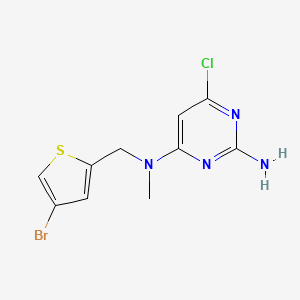 molecular formula C10H10BrClN4S B14901011 n4-((4-Bromothiophen-2-yl)methyl)-6-chloro-n4-methylpyrimidine-2,4-diamine 