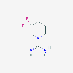 molecular formula C6H11F2N3 B1490105 3,3-Difluoropiperidine-1-carboximidamide CAS No. 2014881-30-0