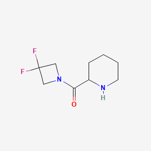 molecular formula C9H14F2N2O B1490106 (3,3-二氟氮杂环丁烷-1-基)(哌啶-2-基)甲酮 CAS No. 2089678-51-1