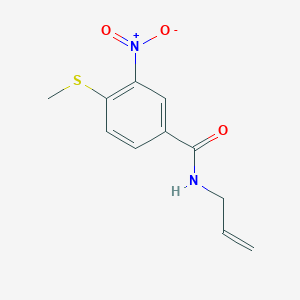 4-(methylsulfanyl)-3-nitro-N-(prop-2-en-1-yl)benzamide