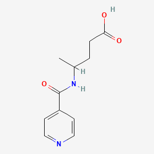 molecular formula C11H14N2O3 B14901095 4-(Isonicotinamido)pentanoic acid 