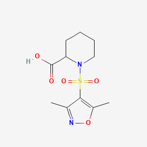 1-((3,5-Dimethylisoxazol-4-yl)sulfonyl)piperidine-2-carboxylic acid