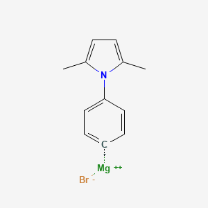 molecular formula C12H12BrMgN B14901127 4-(2,5-Dimethyl-1H-pyrrol-1-yl)phenylmagnesium bromide 