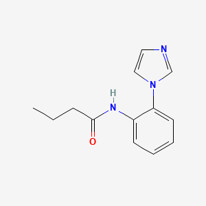 molecular formula C13H15N3O B14901144 n-(2-(1h-Imidazol-1-yl)phenyl)butyramide 