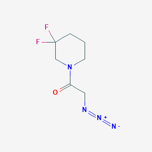 molecular formula C7H10F2N4O B1490115 2-叠氮基-1-(3,3-二氟哌啶-1-基)乙烷-1-酮 CAS No. 2097978-84-0