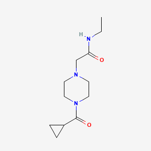 molecular formula C12H21N3O2 B14901160 2-(4-(Cyclopropanecarbonyl)piperazin-1-yl)-N-ethylacetamide 