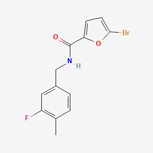 molecular formula C13H11BrFNO2 B14901167 5-Bromo-N-(3-fluoro-4-methylbenzyl)furan-2-carboxamide 