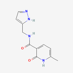 molecular formula C11H12N4O2 B14901170 n-((1h-Pyrazol-3-yl)methyl)-6-methyl-2-oxo-1,2-dihydropyridine-3-carboxamide 