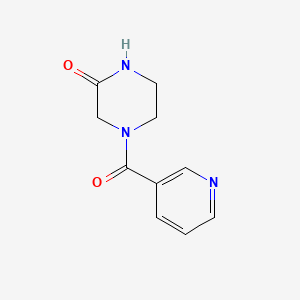 molecular formula C10H11N3O2 B14901176 4-Nicotinoylpiperazin-2-one 