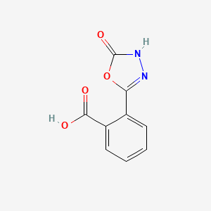 molecular formula C9H6N2O4 B14901194 2-(5-Oxo-4,5-dihydro-1,3,4-oxadiazol-2-yl)benzoic acid 