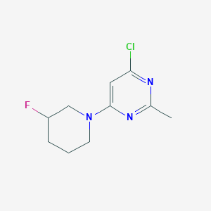 molecular formula C10H13ClFN3 B1490120 4-Chloro-6-(3-fluoropiperidin-1-yl)-2-methylpyrimidine CAS No. 1997867-95-4