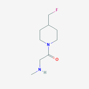 molecular formula C9H17FN2O B1490122 1-(4-(Fluoromethyl)piperidin-1-yl)-2-(methylamino)ethan-1-one CAS No. 2021654-91-9
