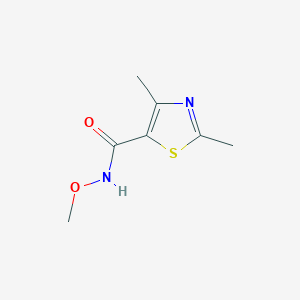 molecular formula C7H10N2O2S B14901225 n-Methoxy-2,4-dimethylthiazole-5-carboxamide 