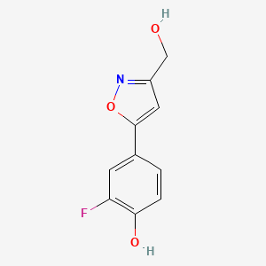 2-Fluoro-4-(3-(hydroxymethyl)isoxazol-5-yl)phenol