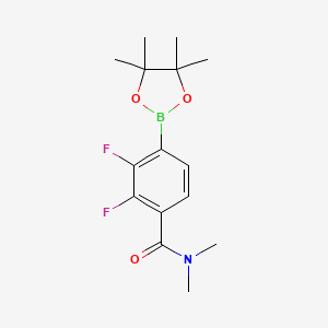 2,3-Difluoro-N,N-dimethyl-4-(4,4,5,5-tetramethyl-1,3,2-dioxaborolan-2-yl)benzamide