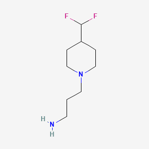 molecular formula C9H18F2N2 B1490126 3-(4-(二氟甲基)哌啶-1-基)丙-1-胺 CAS No. 1994193-57-5