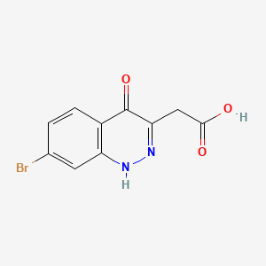 2-(7-Bromo-4-hydroxycinnolin-3-yl)acetic acid