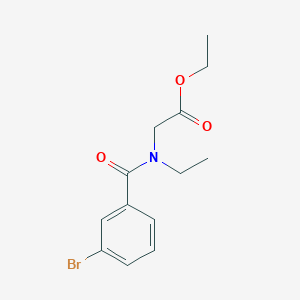 molecular formula C13H16BrNO3 B14901295 Ethyl n-(3-bromobenzoyl)-n-ethylglycinate 