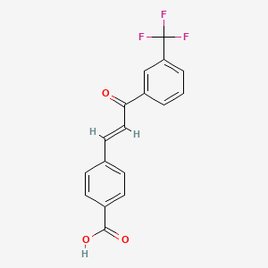 (E)-4-(3-Oxo-3-(3-(trifluoromethyl)phenyl)prop-1-en-1-yl)benzoic acid