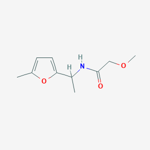 molecular formula C10H15NO3 B14901306 2-Methoxy-N-(1-(5-methylfuran-2-yl)ethyl)acetamide 