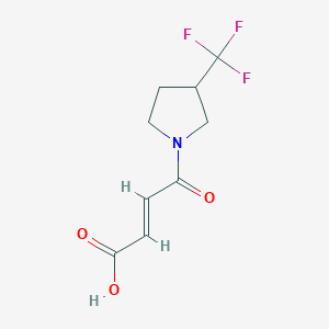 molecular formula C9H10F3NO3 B1490133 (E)-4-oxo-4-(3-(trifluoromethyl)pyrrolidin-1-yl)but-2-enoic acid CAS No. 1868757-50-9