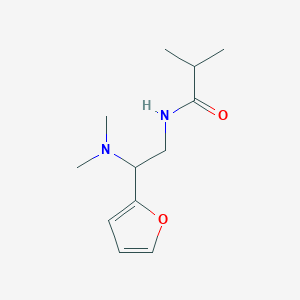 molecular formula C12H20N2O2 B14901331 N-[2-(dimethylamino)-2-(furan-2-yl)ethyl]-2-methylpropanamide 