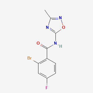 2-bromo-4-fluoro-N-(3-methyl-1,2,4-oxadiazol-5-yl)benzamide