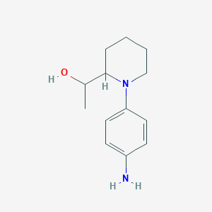 1-(1-(4-Aminophenyl)piperidin-2-yl)ethan-1-ol