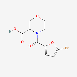 4-(5-Bromofuran-2-carbonyl)morpholine-3-carboxylic acid