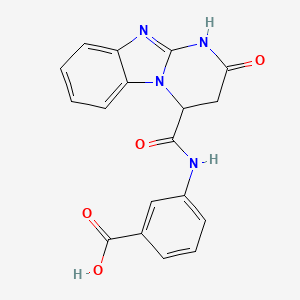 3-(2-Oxo-1,2,3,4-tetrahydrobenzo[4,5]imidazo[1,2-a]pyrimidine-4-carboxamido)benzoic acid