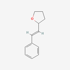 molecular formula C12H14O B14901372 2-[(E)-2-phenylethenyl]tetrahydrofuran 