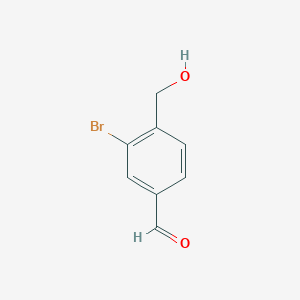 molecular formula C8H7BrO2 B14901379 3-Bromo-4-(hydroxymethyl)benzaldehyde 