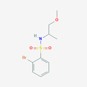 molecular formula C10H14BrNO3S B14901418 2-bromo-N-(1-methoxypropan-2-yl)benzenesulfonamide 