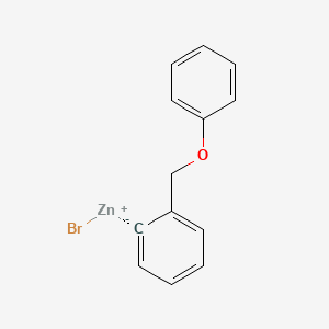 molecular formula C13H11BrOZn B14901429 2-[(Phenoxy)methyl]phenylZinc bromide 