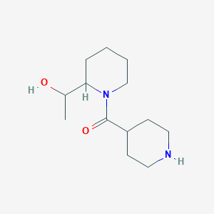 molecular formula C13H24N2O2 B1490144 (2-(1-Hydroxyethyl)piperidin-1-yl)(piperidin-4-yl)methanone CAS No. 2098081-18-4