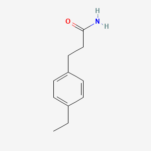 molecular formula C11H15NO B14901482 3-(4-Ethylphenyl)propanamide 