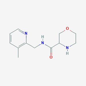 molecular formula C12H17N3O2 B14901489 n-((3-Methylpyridin-2-yl)methyl)morpholine-3-carboxamide 