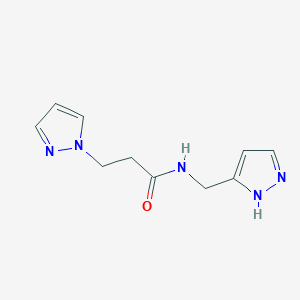 n-((1h-Pyrazol-3-yl)methyl)-3-(1h-pyrazol-1-yl)propanamide