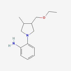 2-(3-(Ethoxymethyl)-4-methylpyrrolidin-1-yl)aniline