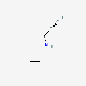 molecular formula C7H10FN B14901510 2-fluoro-N-(prop-2-yn-1-yl)cyclobutan-1-amine 