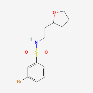 3-Bromo-n-(2-(tetrahydrofuran-2-yl)ethyl)benzenesulfonamide