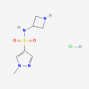 N-(azetidin-3-yl)-1-methyl-1H-pyrazole-4-sulfonamide hydrochloride