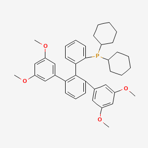 molecular formula C40H47O4P B14901586 [2-[2,6-bis(3,5-dimethoxyphenyl)phenyl]phenyl]-dicyclohexylphosphane 