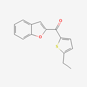 molecular formula C15H12O2S B14901599 Benzofuran-2-yl(5-ethylthiophen-2-yl)methanone 