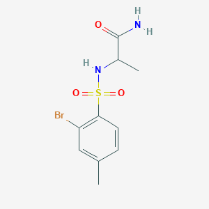 2-((2-Bromo-4-methylphenyl)sulfonamido)propanamide